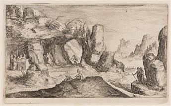 JACOB DE GHEYN II Set of Six Landscapes.
